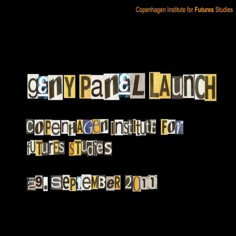 GenY Panel Presentation