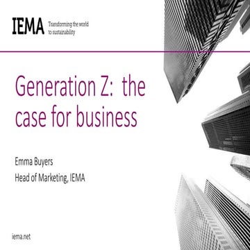 Driving Sustainable Business: Why Generation Z is the key