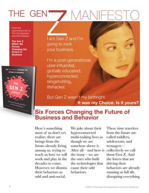 The Gen Z Manifesto
