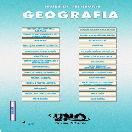 Exercícios de Geografia