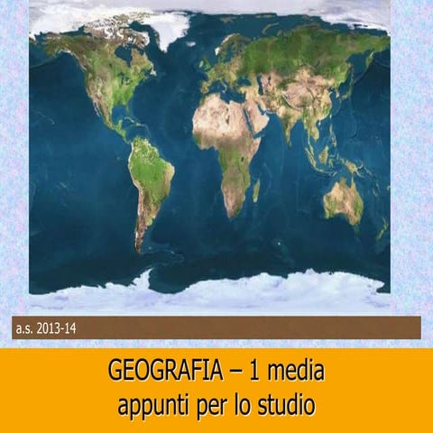 Geografia per la  1a media