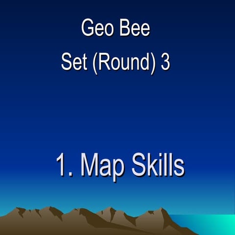 Geo Bee Round 3 | PPT