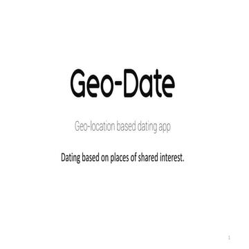 Geo-date Slide Deck