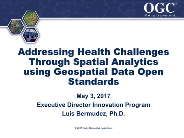 Addressing Health Challenges Through Spatial Analytics using Geospatial Data ...