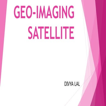 Geo imaging satellite PPT