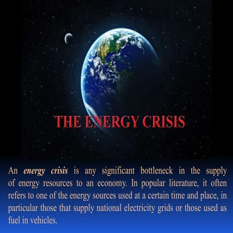 Comprehensive Overview of Global Energy Crises, Causes, and Sustainable ...