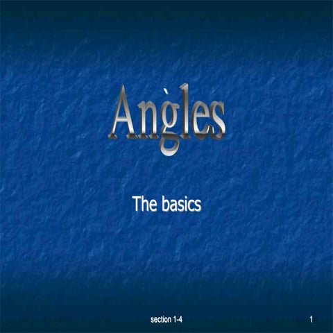 Geo 1-4 Angles.ppt