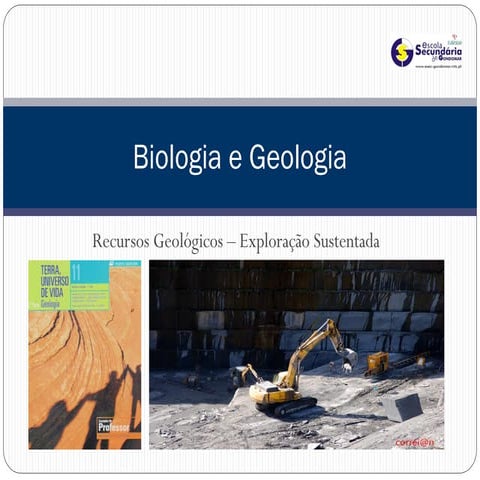 Geo 18   recursos geológicos - exploração sustentada