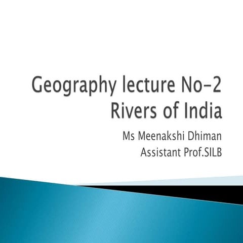 Rivers of India | PPTX