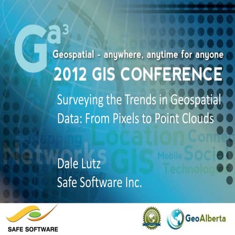 Surveying the Trends in Geospatial Data: From Pixels to Point Clouds