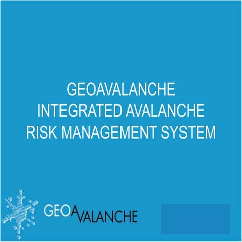 GeoAvalanche Avalanche danger index processing
