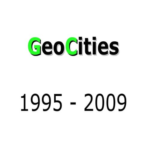 Geocities | PPT