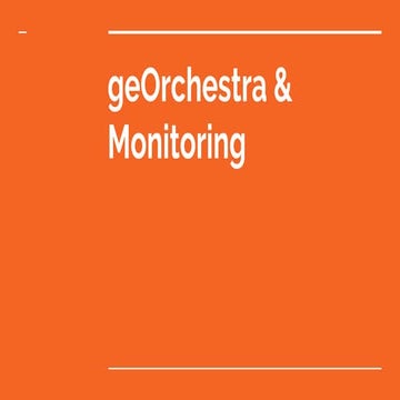 [Geocom2017] Georchestra & monitoring