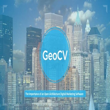 GeoCV Presentation