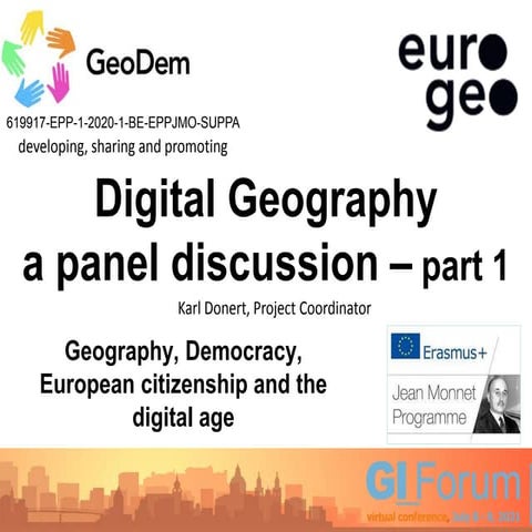 GeoDem Digital Geography - part 1