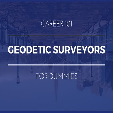 Geodetic Surveyors for Dummies | What You Need To Know In 15 Slides