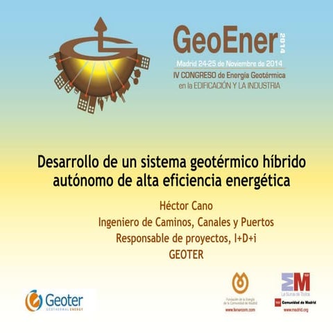 Geoener 2014.presentación geoter