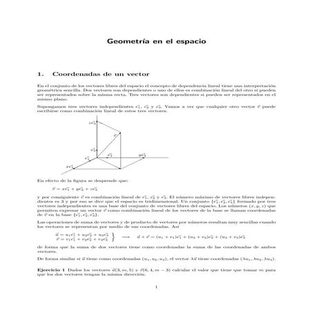 Geometría en el espacio