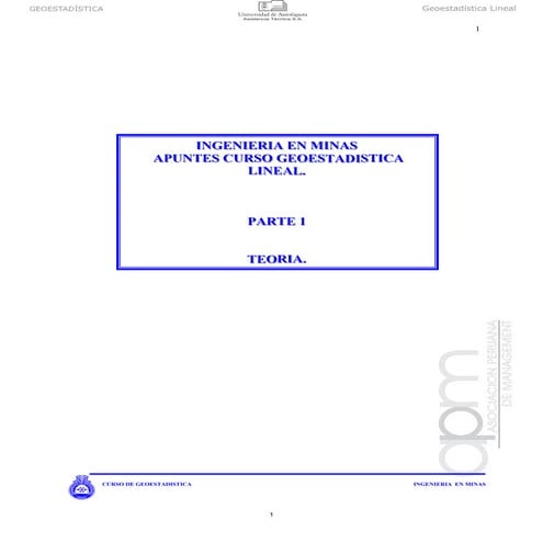 Geoestadistica lineal