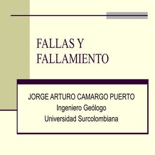 Fallas y fallamiento