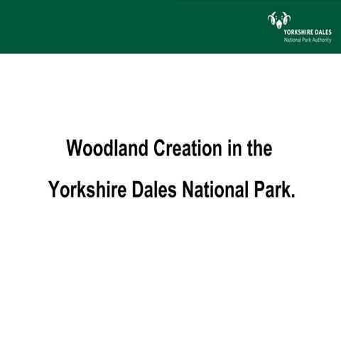 Woodland Creation in the Yorkshire Dales National Park