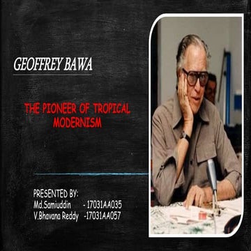 Geoffrey bawa..
