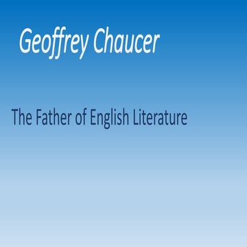 Geoffrey chaucer