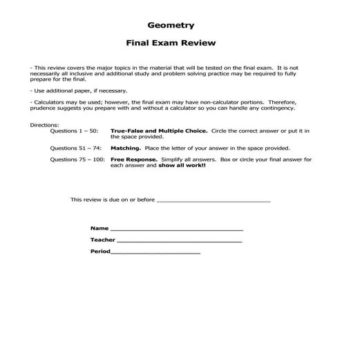 Geo final exam review