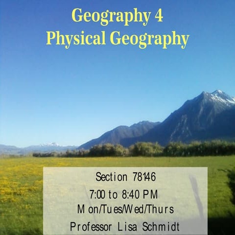 Geog 4 summer 2013