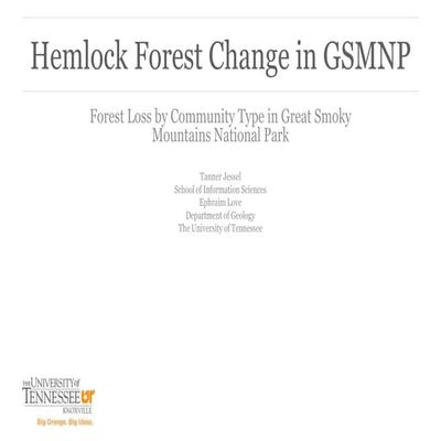 Hemlock Forest Change in Great Smoky Mountains National Park
