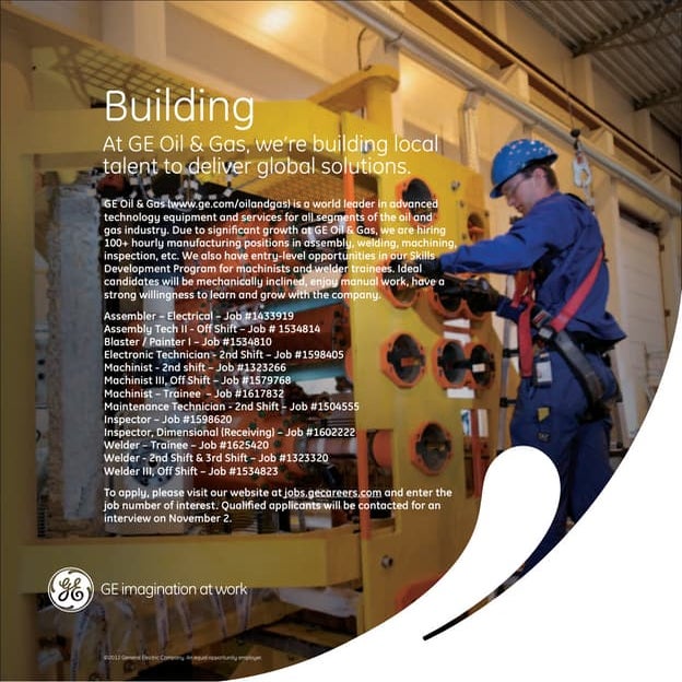 GE O&amp;G Career Event 2012