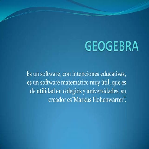 Geogebra PRESENTACION | PPTX