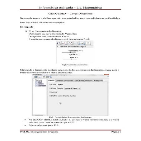 Geogebra   cores dinâmicas