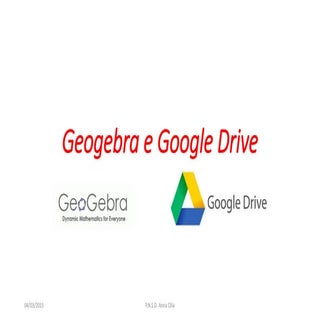 GeoGebra e Google Drive