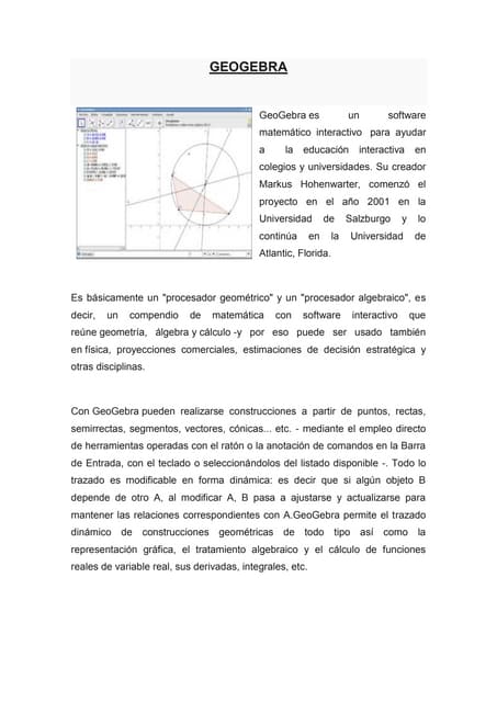 Geogebra PRESENTACION | PPT