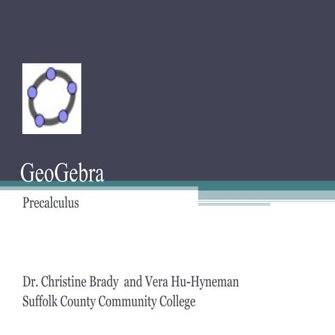 GeoGebra Talk - A basic introduction