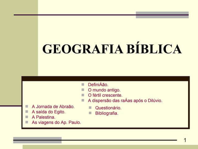 Geografia bíblica