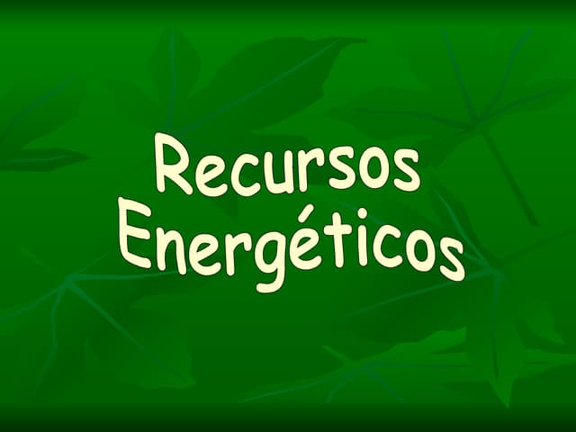 Geografia   recuros energeticos