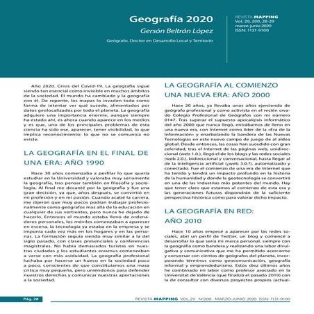 Geografia 2020