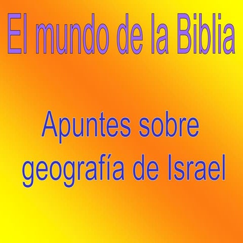 Geografía bíblica, Jesús