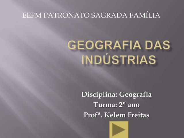 Geografia das indústrias