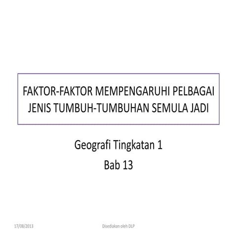 Geografi f1 bab 13