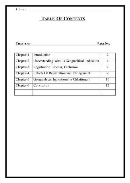 Geographical indication (GI) | PPTX