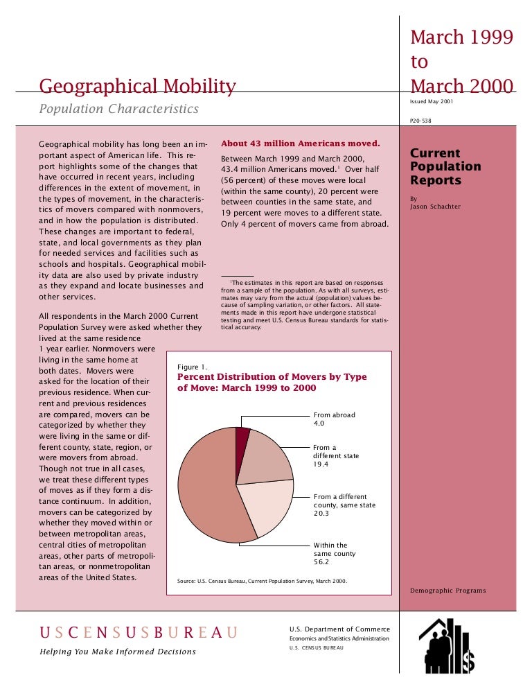 Geographical mobility