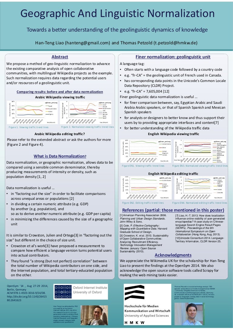 Geographic and linguistic normalization opensym2014 poster