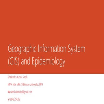 Geographic information system (gis)