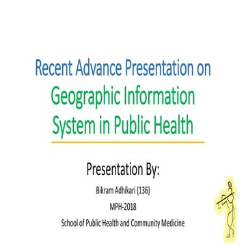 Geographic information system in public health