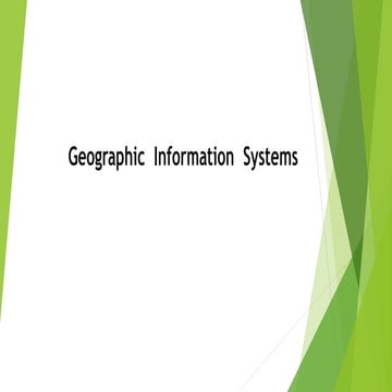 Geographic information systems | PPT