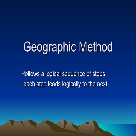 Geographic Method