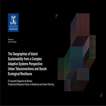 The Geographies of Island Sustainability from a Complex Adaptive Systems Perspective: Urban Teleconnections and Social-Ecological Resilience